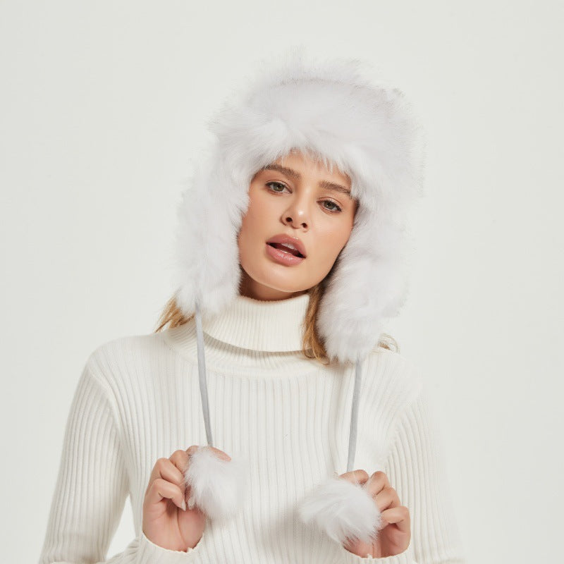 Fur Warm Fox-fur Hat European And American Style