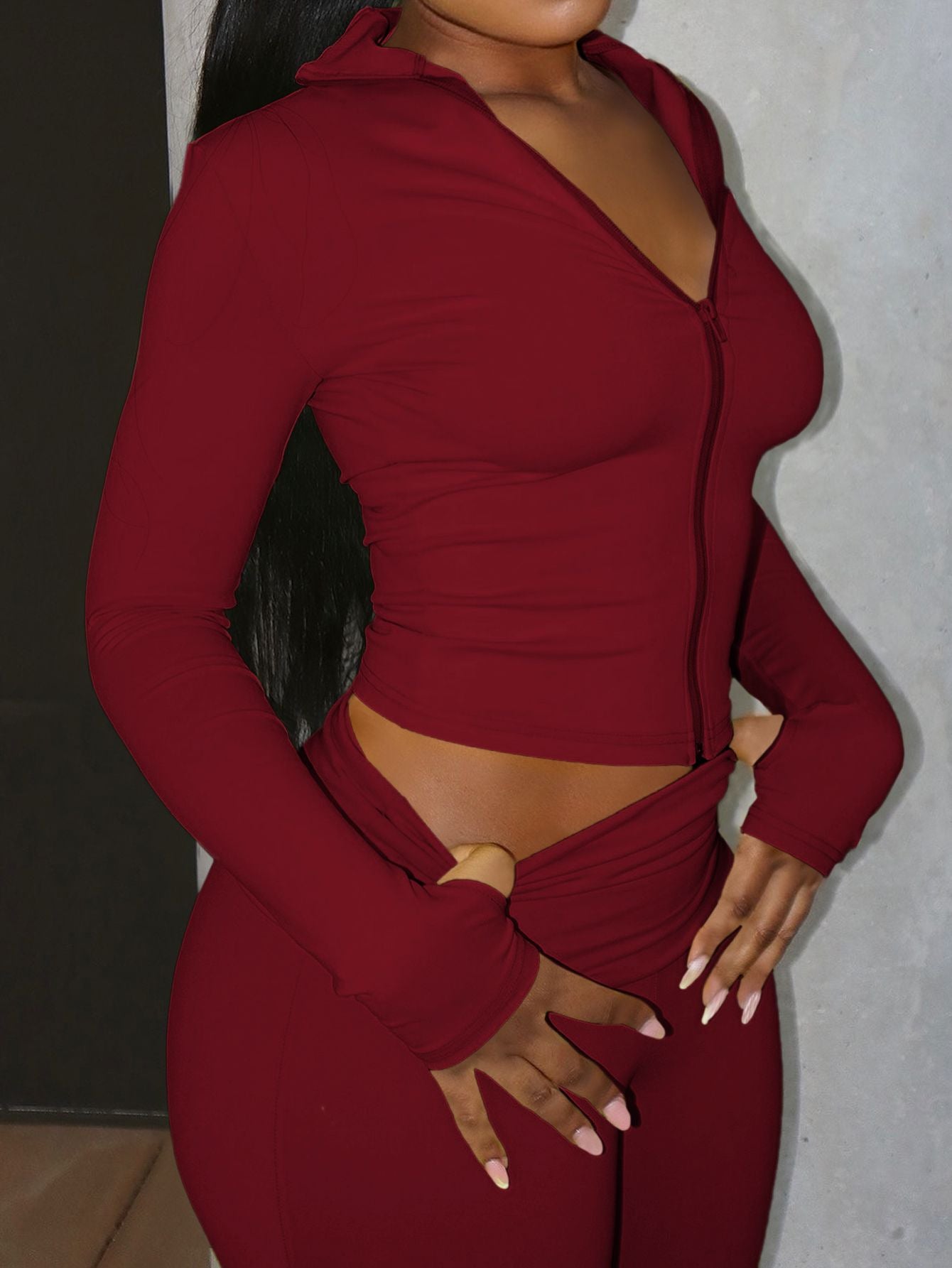 Yoga Sports Jacket And Tight-fitting Pants Two-piece Set